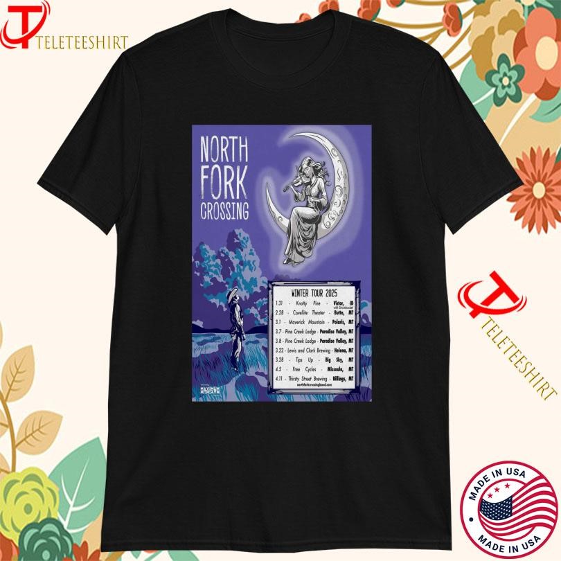 New North Fork Crossing Winter Tour 2025, North Fork Crossing T-shirts