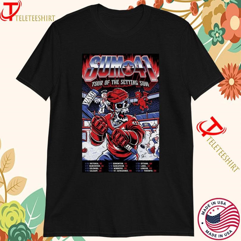 New Sum 41 Tour Of The Setting Sum 2025, Sum 41 Tour T-shirts