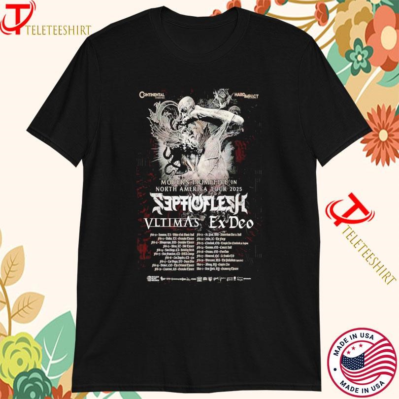 New Septicflesh Modern Primitive North America Tour 2025, Septicflesh T-shirts