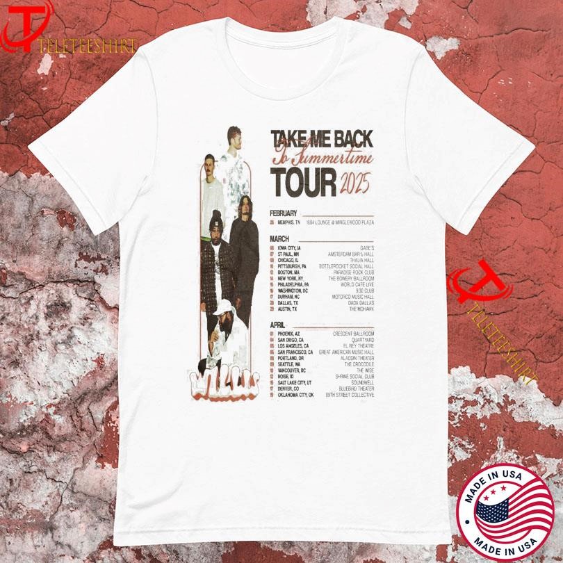 Willis Take Me Back To Summertime Tour 2025, Willis Take Me T-shirts