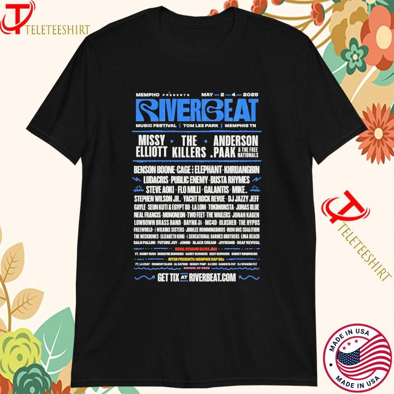 New River Beat May 2-4 2025 Memphis, TN Tour, River Beat May T-shirts