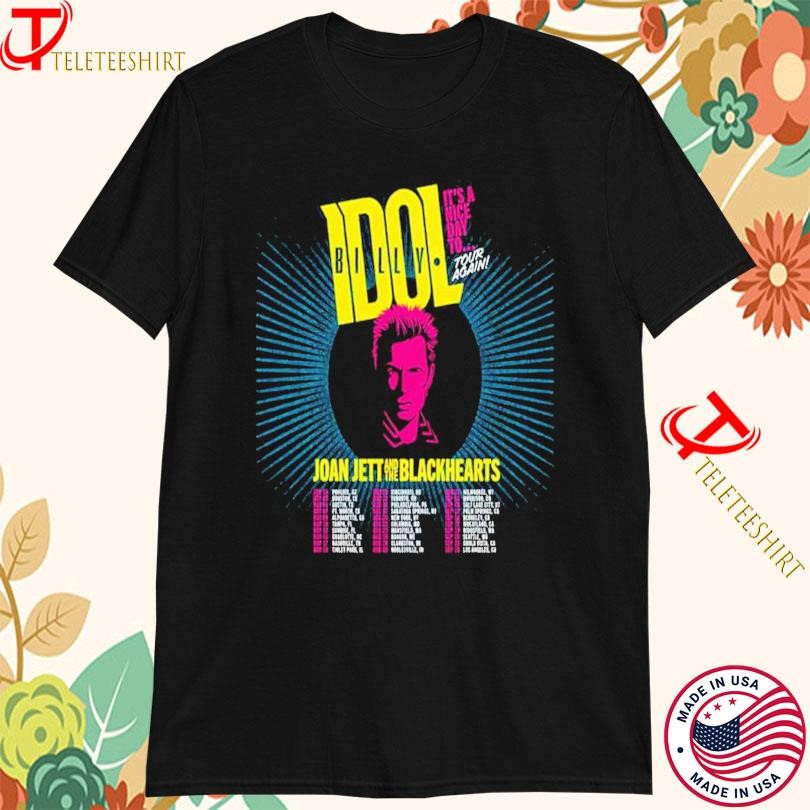 Billy Idol Its Nice Day To Tour Again Joan Jett Tour 2025, Billy Idol T-shirts