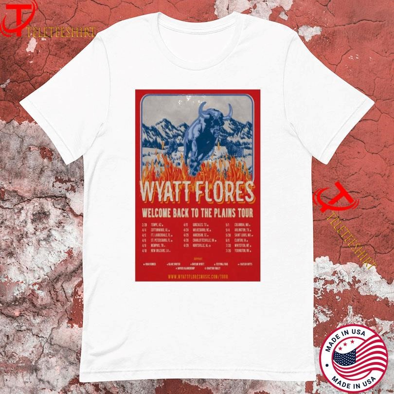 New Wyatt Flores Welcome Back To The Plains Tour 2025, Wyatt Flores Welcome T-shirts