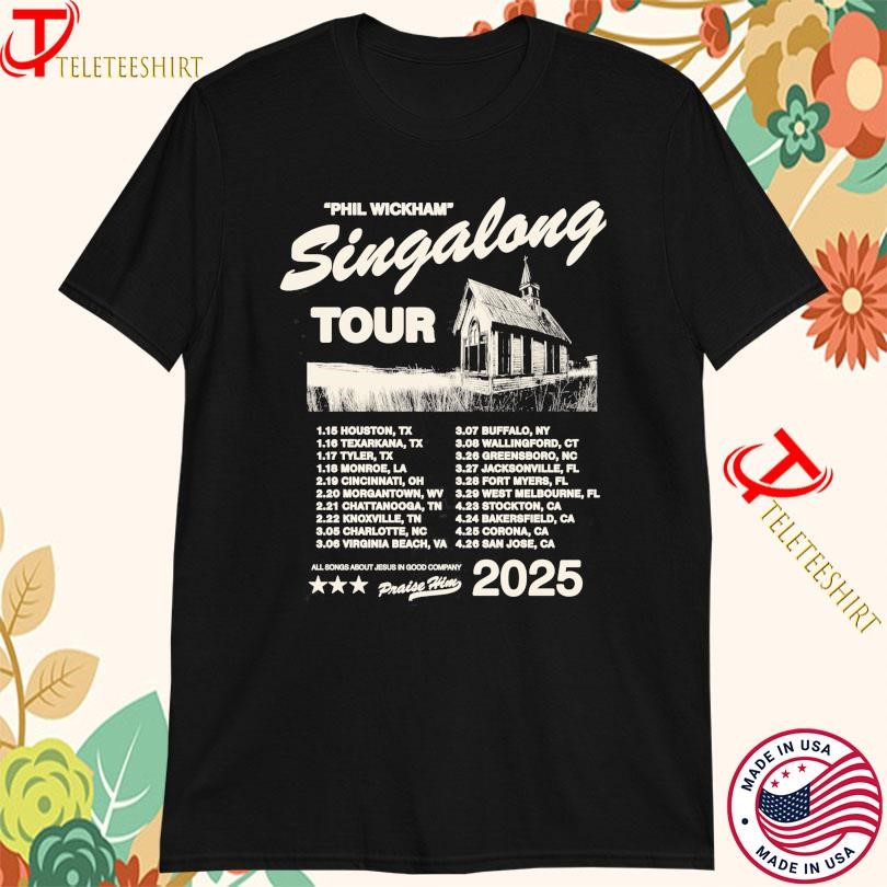 New Phil Wickham All Songs About Jesus In Good Company Tour 2025, Phil Wickham T-shirts