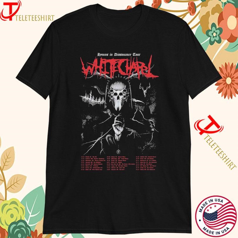 New Whitechapel Hymns in Dissonance Tour 2025, Whitechapel Hymns T-shirts