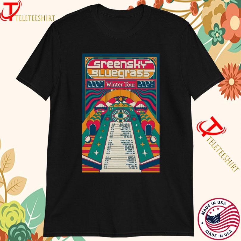 New Greensky Bluegrass Winter Tour 2025, Greensky Bluegrass Winter T-shirts