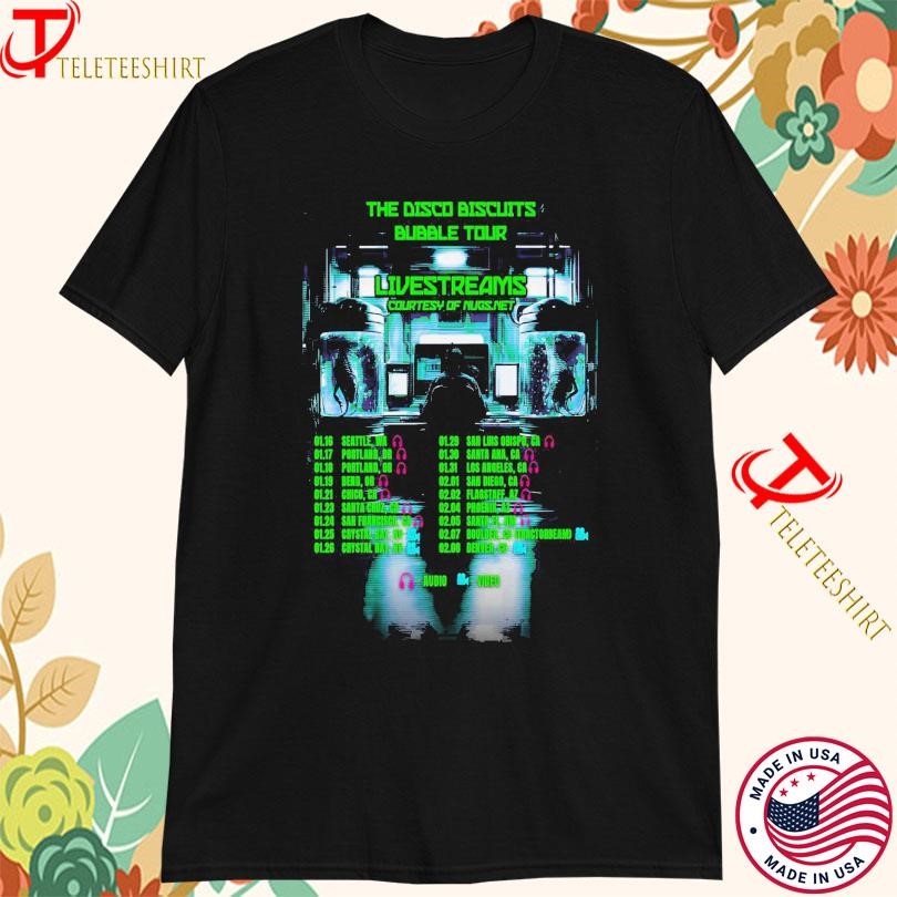 New The Disco Biscuits Bubble West Coast Tour 2025, The Disco Biscuits T-shirts