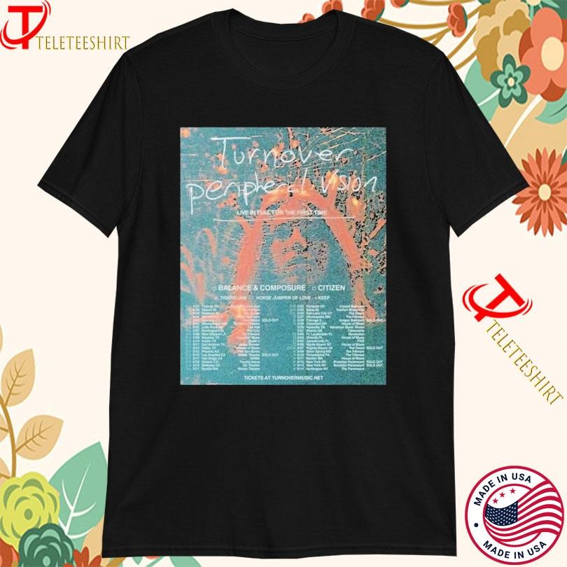 New Turnover Launching Peripheral Vision Tour 2025, Turnover Launching T-shirts