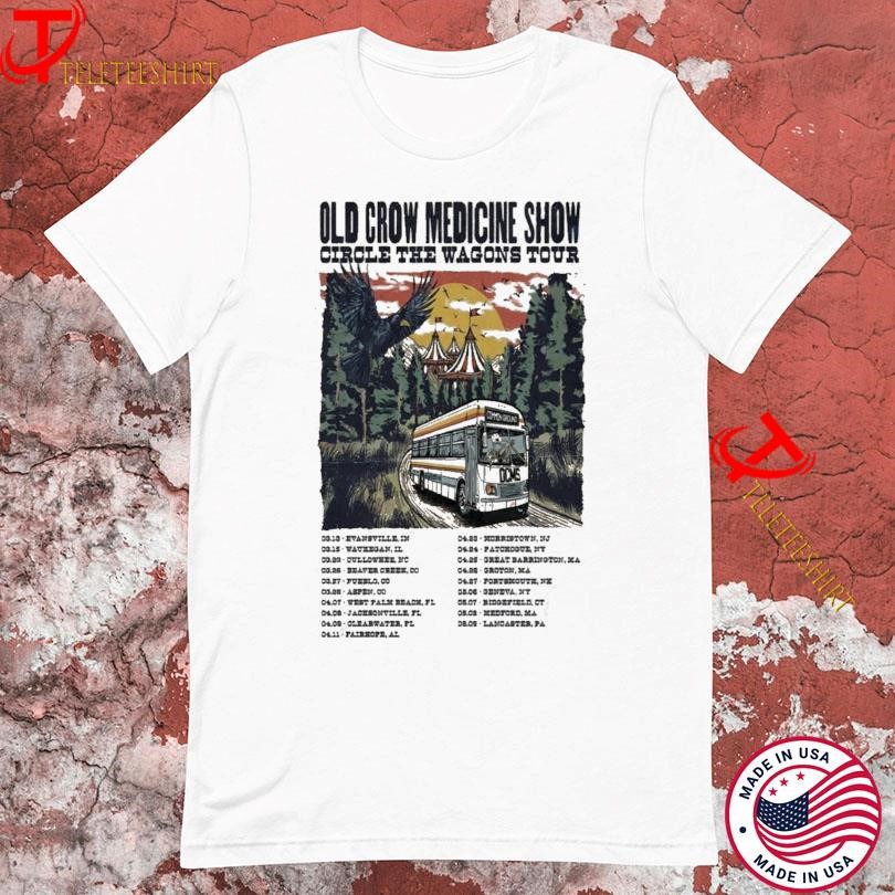 New Old Crow Medicine Shows Circle The Wagons Tour 2025, Old Crow Medicine T-shirts