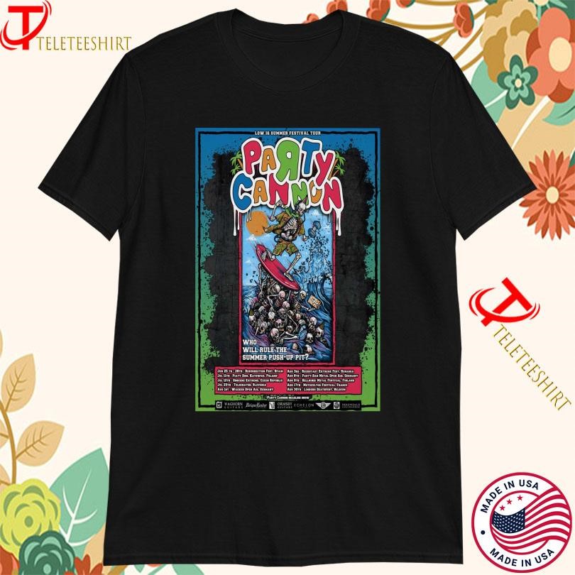 New Party Cannon Low IQ Summer Festival Tour 2025, Party Cannon Low T-shirts