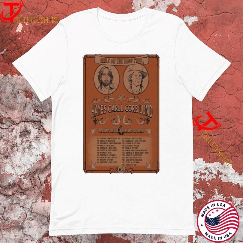 New Hayes Carll & Corb Lund Trading Songs Tour 2025, Hayes Carll T-shirts