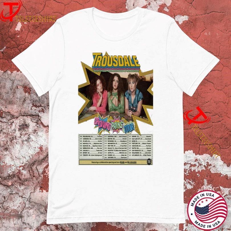 New Trousdale Growing Pains Tour 2025, Trousdale Growing Pains T-shirts