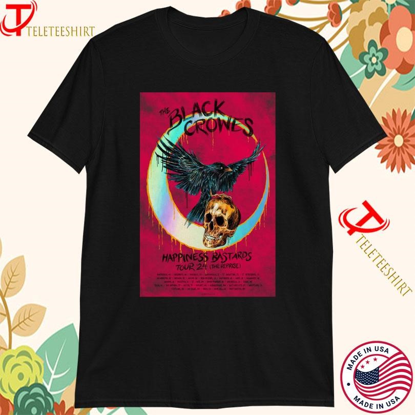 New The Black Crowes 2025 Happiness Bastards Tour 24, The Black Crowes T-shirts