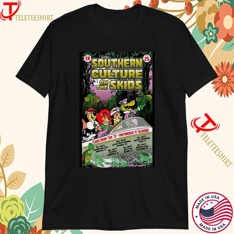 Southern Culture On The Skids Florida Swamp Tour 2025, Southern Culture T-shirts