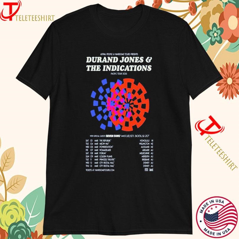 Durand Jones & The Indications Pacific Tour 2025, Durand Jones T-shirts