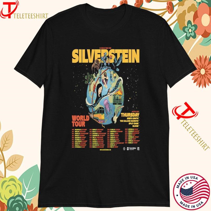 Silverstein 25 Year Of Noise World Tour 2025, Silverstein 25 Year T-shirts