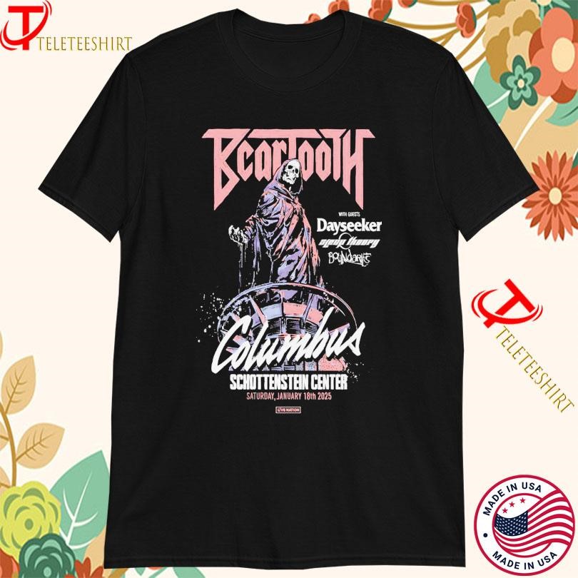 Beartooth Jan 18th, 2025 Columbus, Ohio Tour, Beartooth Jan 18th T-shirts