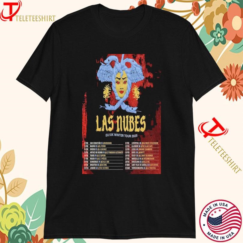 Las Nubes EU UK Winter Tour 2025, Las Nubes EU T-shirts