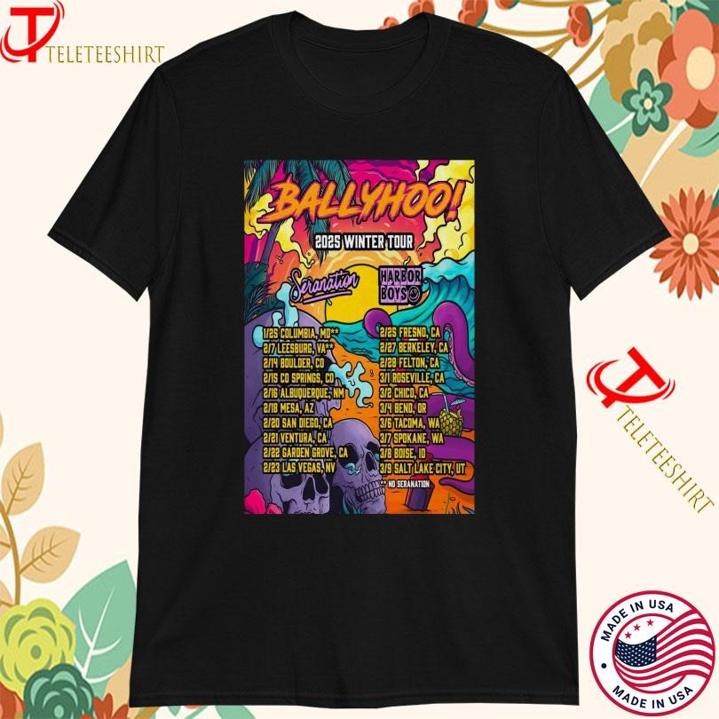 New Official Ballyhoo Winter Tour 2025 s, Official Ballyhoo Winter T-shirts