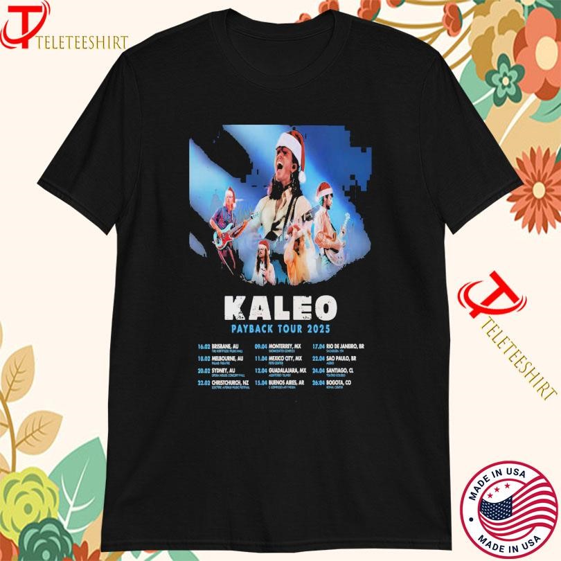 Kaleo Payback Tour 2025, Kaleo Payback Tour T-shirts