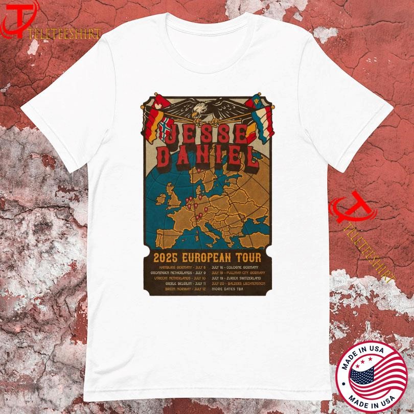 New Jesse Daniel 2025 Tour, Jesse Daniel 2025 T-shirts