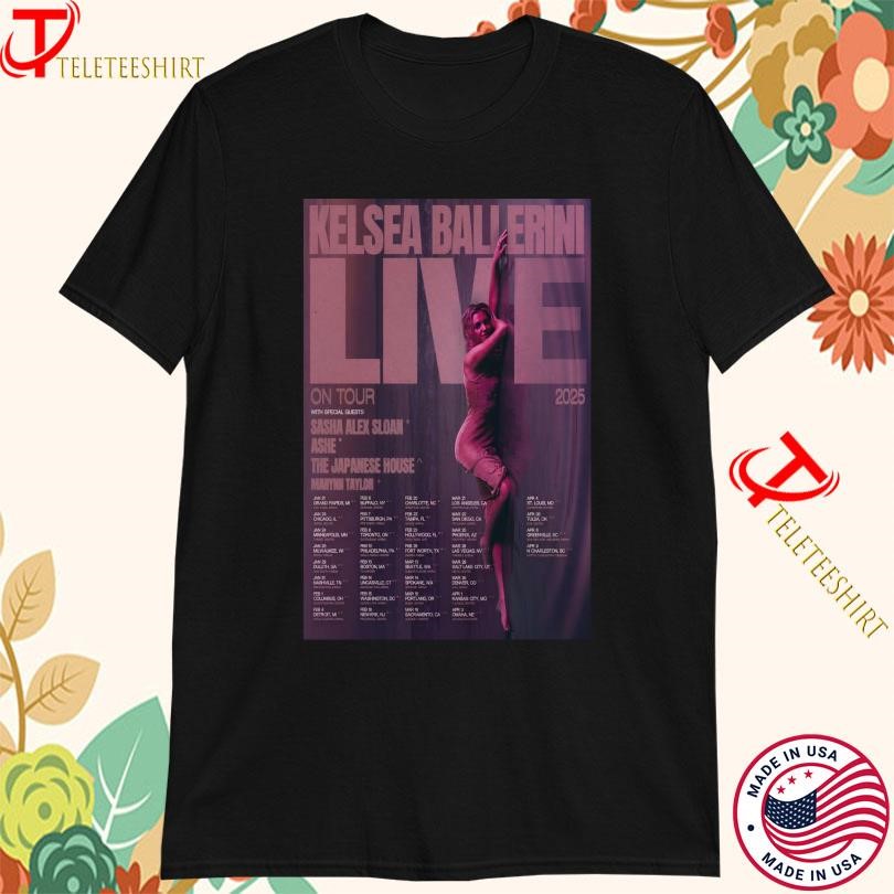 New Kelsea Ballerini Live On Tour 2025, Kelsea Ballerini Live T-shirts