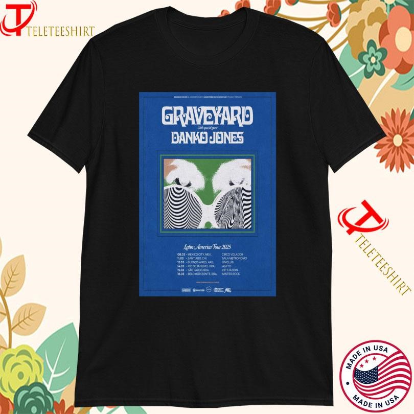 Official Graveyard & Danko Jones Latin America Tour 2025 s, Official Graveyard T-shirts