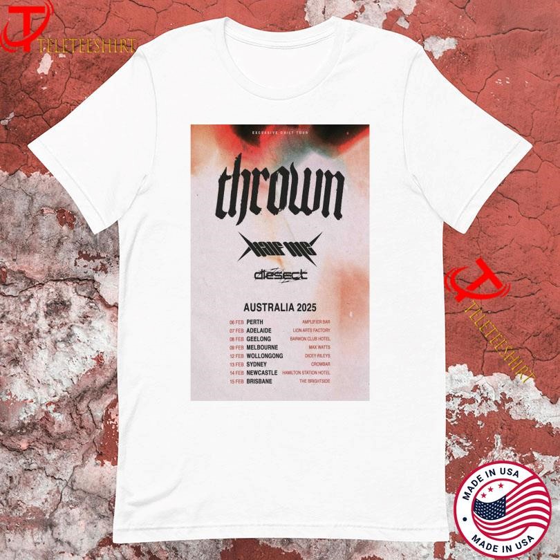 Thrown Australia Tour 2025, Thrown Australia Tour T-shirts