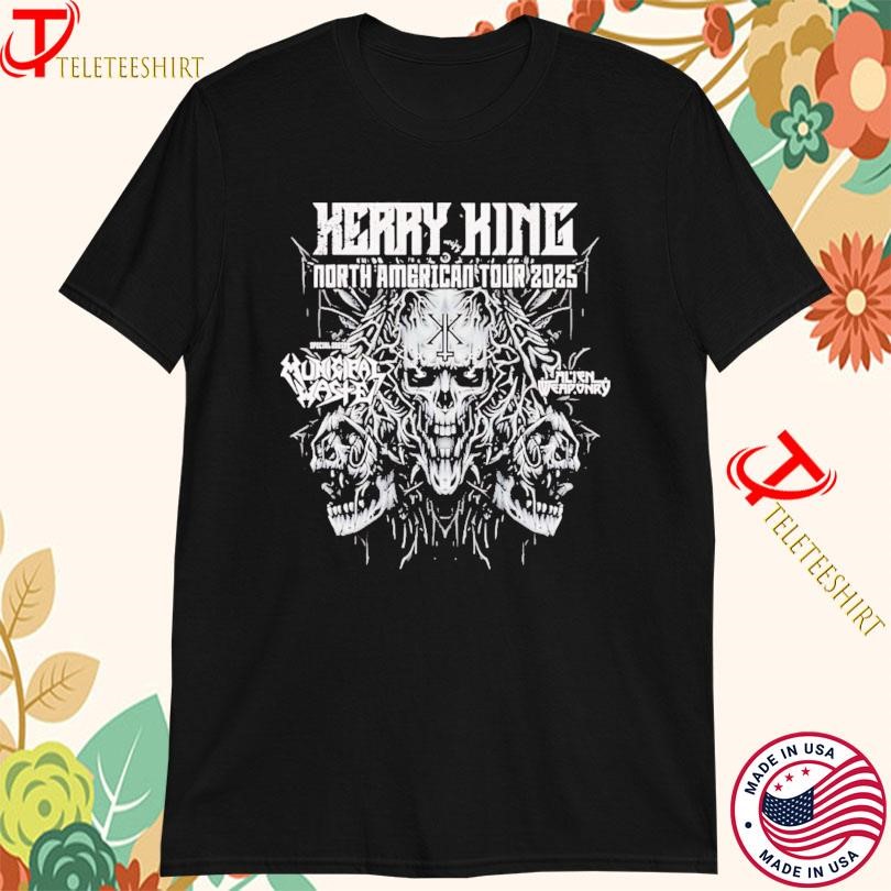 New Kerry King North American Tour 2025 Skull King Tour, Kerry King North T-shirts