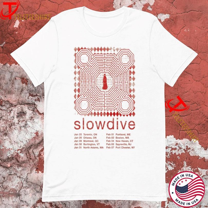 New Slowdive North American Friends Tour US & Canada 2025, Slowdive North American T-shirts