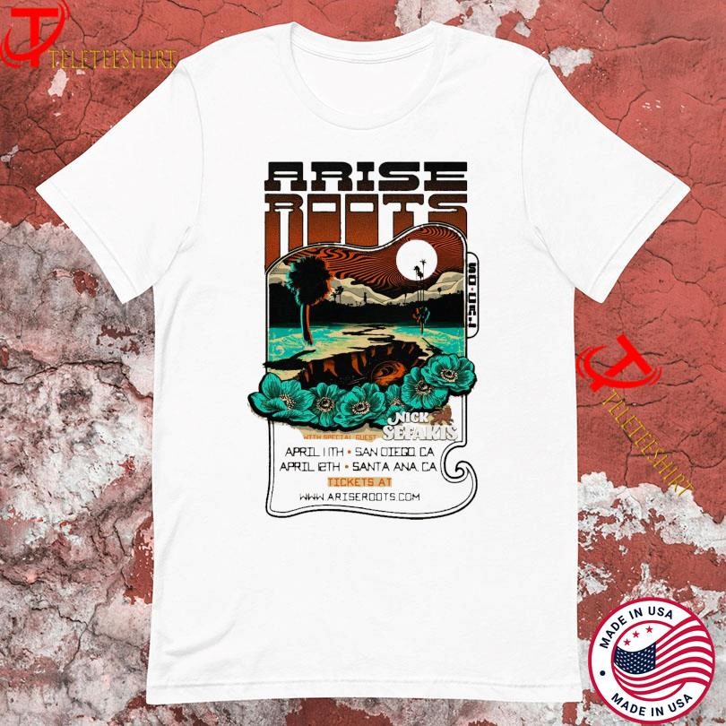 Arise Roots California Tour April 2025, Arise Roots California T-shirts