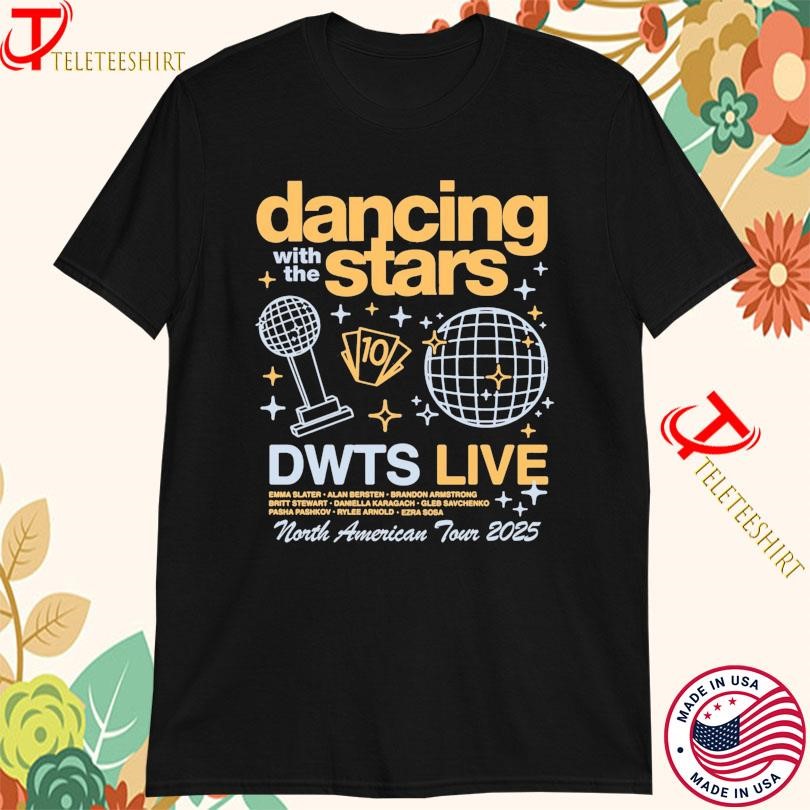 New Dancing With The Stars Live 2025 Event North American Tour, Dancing With T-shirts