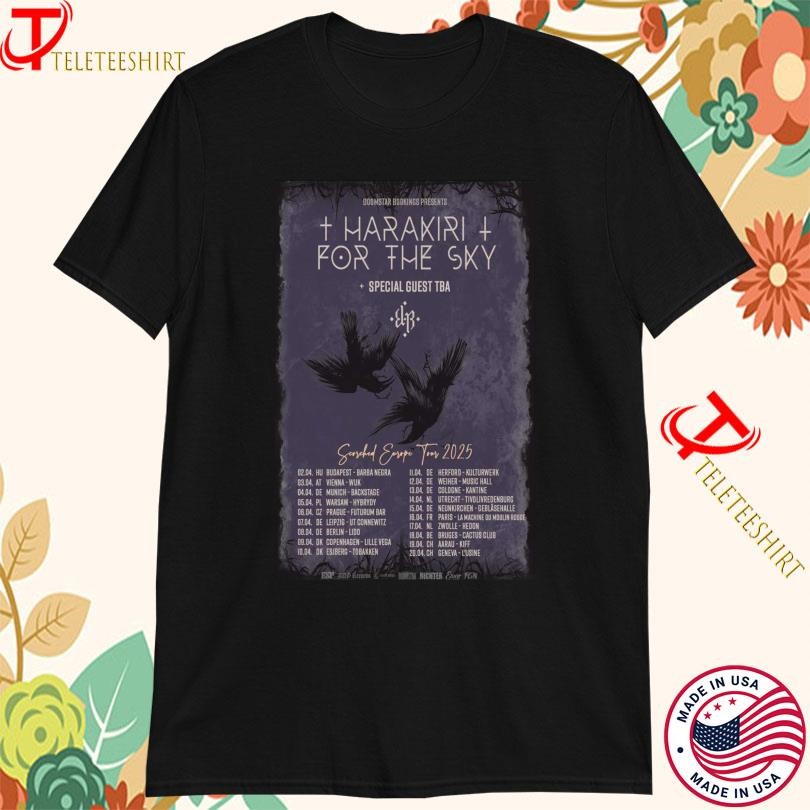 New Harakiri For The Sky Scorched Europe Tour 2025, Harakiri For T-shirts