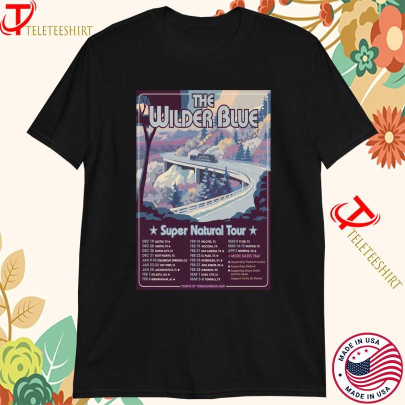 New The Wilder Blue Dec & Jan Blue Super Natural Tour 2025, The Wilder Blue T-shirts