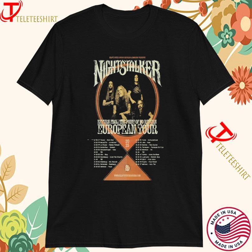 New Nightstalker Return From The Point Of No Return 2025 Tour, Nightstalker Return T-shirts