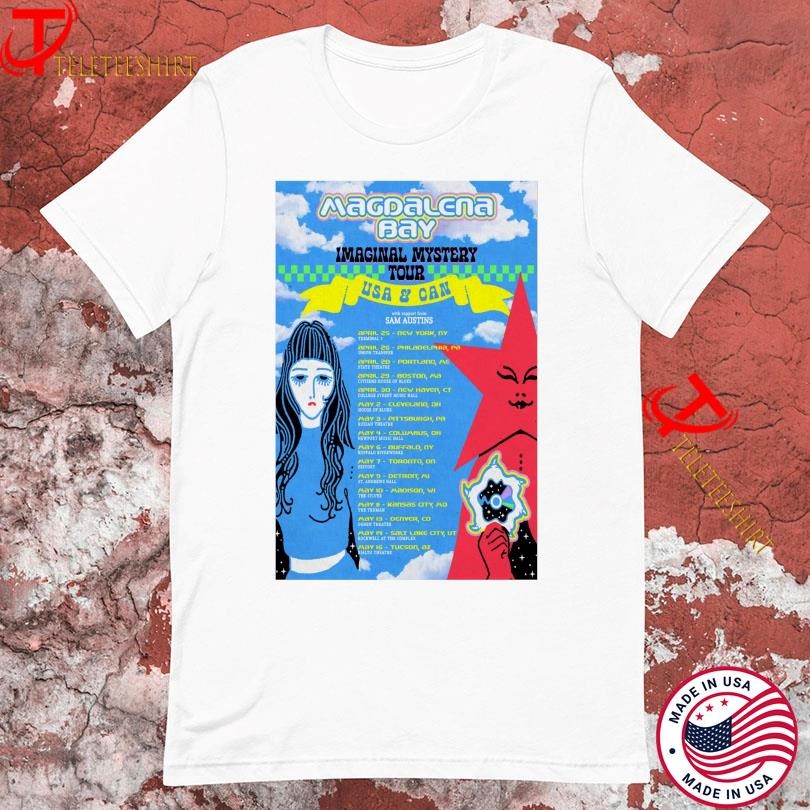 New Magdalena Bay Imaginal Mystery Tour USA + Canada 2025, Magdalena Bay Imaginal T-shirts