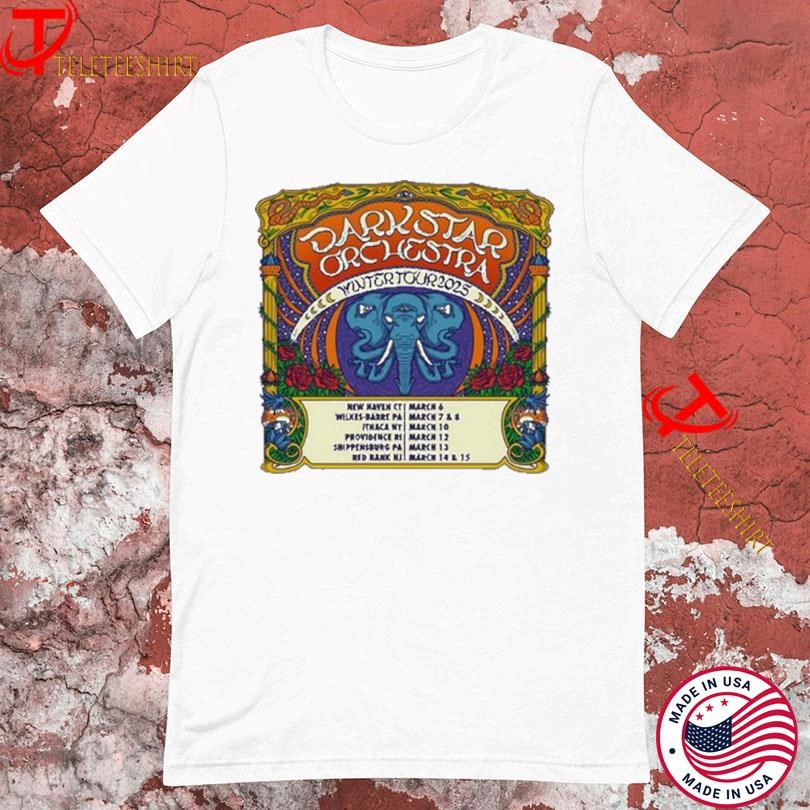 Dark Star Orchestra Winter Tour 2025 Event March, Dark Star Orchestra T-shirts