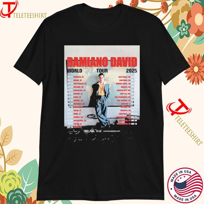 New Damiano David World Tour 2025, Damiano David World T-shirts
