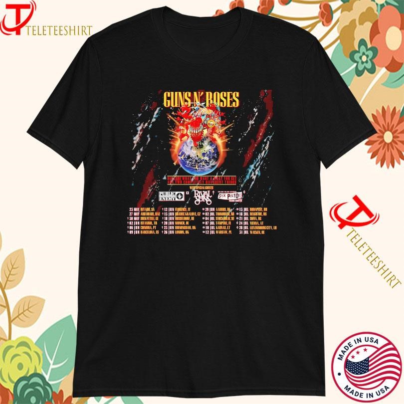 New Guns N Roses With Public Enemy x Rivals Sons Tour 2025, Guns N Roses T-shirts