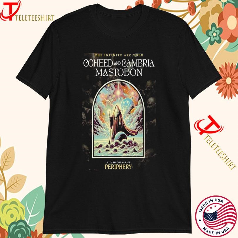 Coheed And Cambria The Infinite ARC Tour 2025, Coheed And Cambria T-shirts