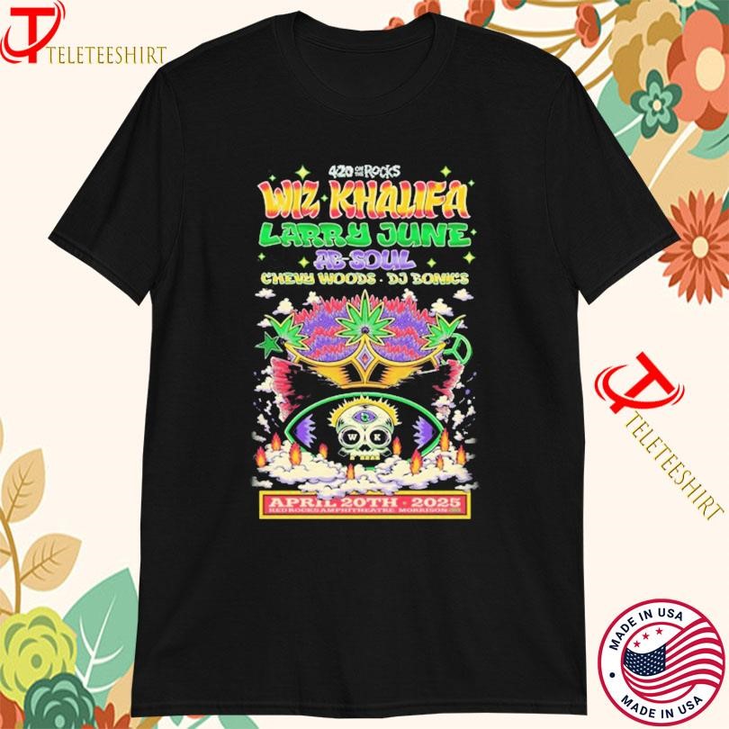 New 420 On The Rocks Wiz Khalifa April 20, 2025 Red Rocks Morrison CO Tour, 420 On T-shirts