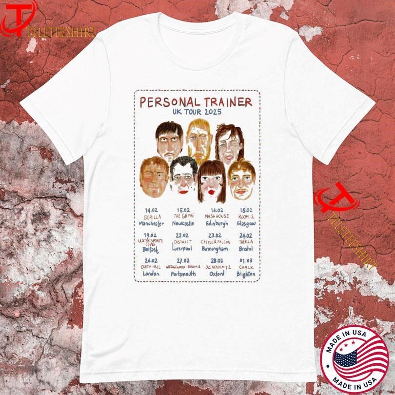 New Personal Trainer UK Tour 2025, Personal Trainer UK T-shirts