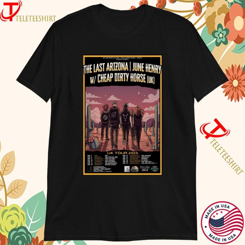 Folk Punk The Last Arizona June Henry W Cheap Dirty House Tour 2025, Folk Punk T-shirts