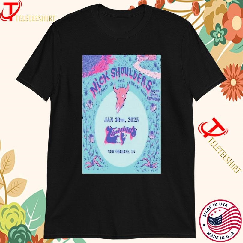 New Nick Shoulders Land Of The Freak Tour 2025, Nick Shoulders Land T-shirts