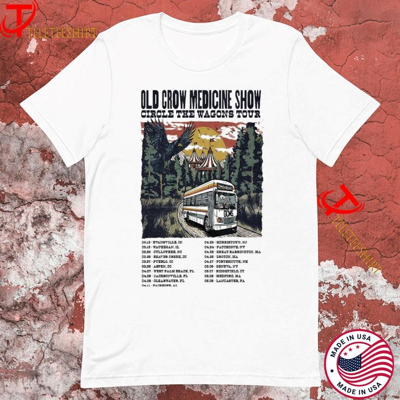 New Old Crow Medicine Show Circle The Wagons Tour 2025, Old Crow Medicine T-shirts