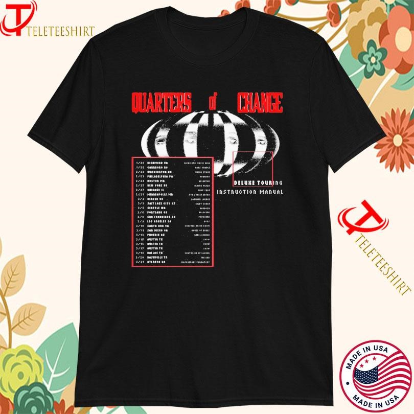 New Quarters Of Change 2025 Deluxe Touring Instruction Manual, Quarters Of Change T-shirts