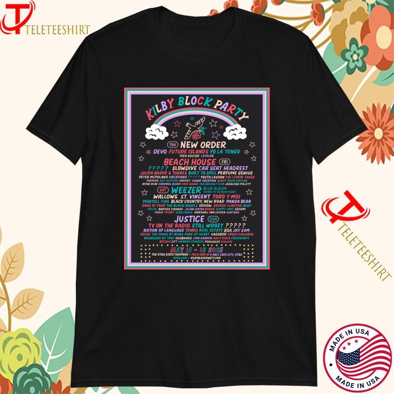 Kilby Block Party May 15-18 2025 The Utah State Tour, Kilby Block Party T-shirts