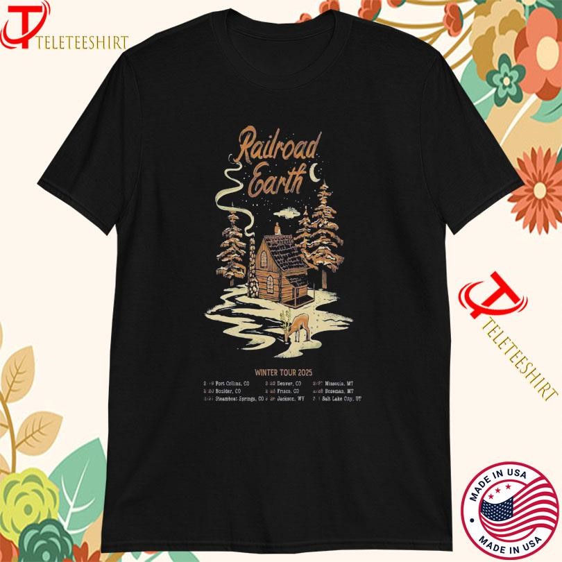 New Railroad Earth Winter Tour 2025, Railroad Earth Winter T-shirts