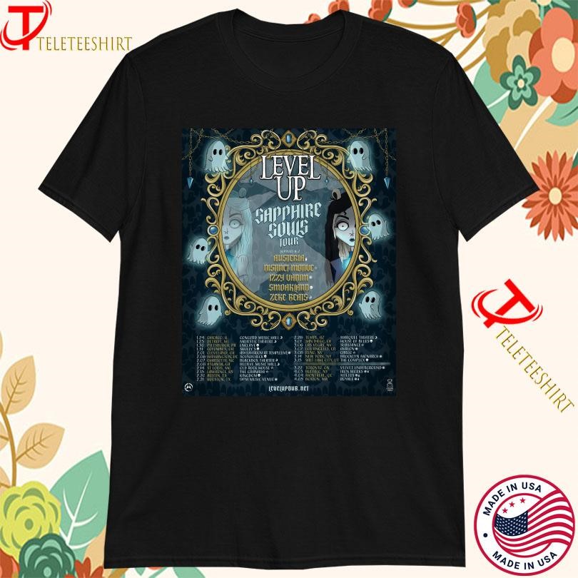 New Level Up Sapphire Souls Tour 2025, Level Up Sapphire T-shirts