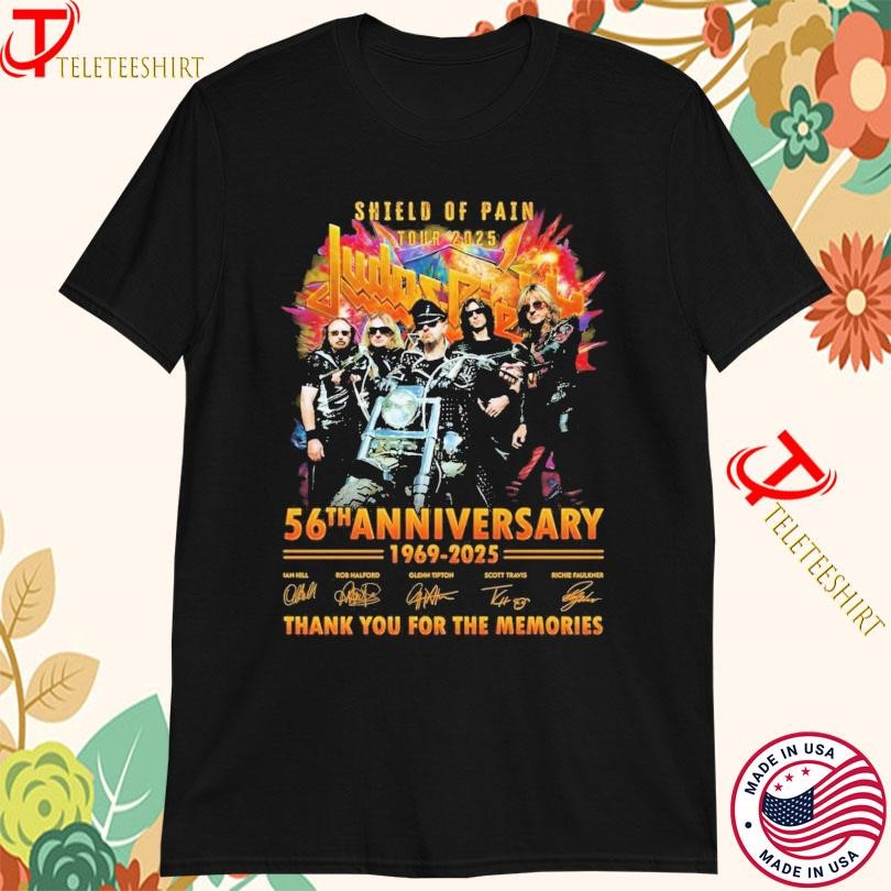 New lan Hill Rob Halford Glenn Tipton Scott Travis Richie Faulkner, Music Tour 2025 T-shirts